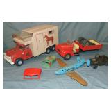 Vintage Toy Vehicle Parts Lot Vintage Toy Vehicle Parts Lot