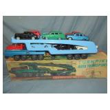 Sears, Tin Turnpike Auto Transport in Original Box Sears, Tin Turnpike Auto Transport in Original Box