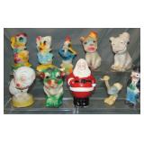 Lot of 8 Various Carnival Chalkware Statues Lot of 8 Various Carnival Chalkware Statues