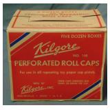 Kilgore Perforated Roll Caps Case.