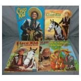 Cisco Kid. Lot of Five Coloring Books.