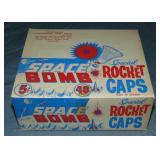 Scarce Space Rocket Caps. Box.