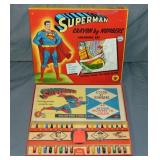 Superman Crayon by Numbers Boxed Set.