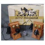 Boxed Roy Rogers Western Telephones Set, Ideal Boxed Roy Rogers Western Telephones Set, Ideal