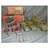 Hubley Bell Telephone Truck Lot with Boxes Hubley Bell Telephone Truck Lot with Boxes