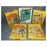 (5) MIB Captain Action Figures, Playing Mantis (5) MIB Captain Action Figures, Playing Mantis