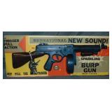 Marx Plastic Sparkling Burp Gun on Card Marx Plastic Sparkling Burp Gun on Card