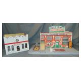 2 Wooden Toy Buildings