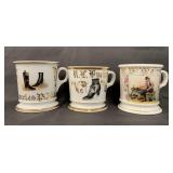 Lot of 3 Occupational Shaving Mugs