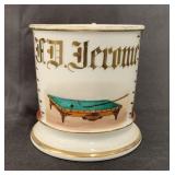Occupational Shaving Mug, Billiard Player