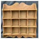 Barbershop 4 Over 3 Shaving Mug Rack