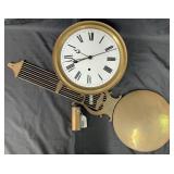 Large 19th Century Regulator Clock, Works Only