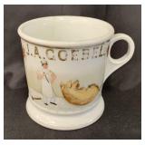 Occupational Shaving Mug, Slaughterhouse w/Pig