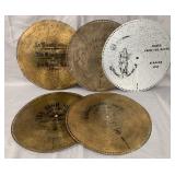 Lot of 20 Polyphon Music Box Discs, 19-3/4"