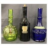 Lot of 3 Different Barber Bottles