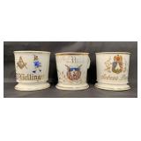 Lot of 3 Fraternal Shaving Mugs