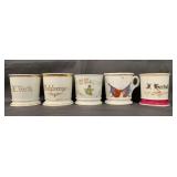 Lot of 5 Decorative Shaving Mugs