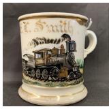 Occupational Shaving Mug, Railroad Engineer