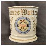 Fraternal Shaving Mug, United Mine Workers