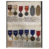 German World War Two Medal Lot of Twelve.