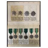 Lot of Ten Medals. Bravery for Eastern Peoples.