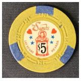 Rare. Sands Casino Five Dollar Chip.