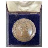 Scarce Prince Albert Bronze Medallion in Case.