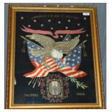 Great White Fleet Framed Silk.