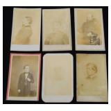 Lot of Six Civil War CDV