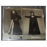 2 Advertising Posters for Blackgama Mink Furs