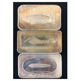 (3) Graf Zeppelin Silver Ingots