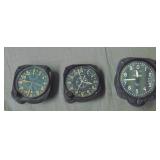 Lot of 3 Airship Related Altimeters