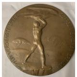 1925 Bronze Zeppelin Eckener Donation Plaque