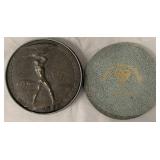 1925 Zeppelin Eckener Donation Medallion w/Orig Bx