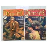 Thrilling Detective Pulp. Lot of Two.