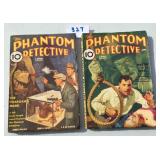 Phantom Detective. Lot of Two.