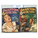 Phantom Detective. Lot of Two.