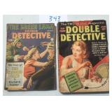 Double Detective Magazine. Lot of Two.