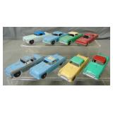 Lot of (8) Tootsie Toy Automobiles