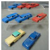 Lot of (8) Tootsie Toy Automobiles