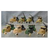 Lot of Tootsie Toy Cannon Trucks.