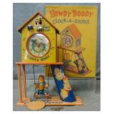 Howdy Doodle Clock-A-Doodle. With Scarce Box.