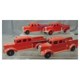 Tootsie Toy Fire Engines.