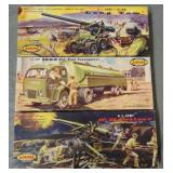 Aurora Lot of Three Military Model Kits.
