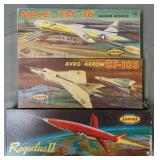 Aurora Lot of Three Boxed Models Kits.
