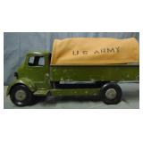 Large Structo Pressed Steel Army Truck