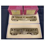 2 MTS Brass O Ga IRT LOV Subway Cars