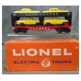 Boxed Lionel 6414 Auto-Loader With Yellow Cars