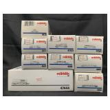 9 Marklin HO Bogey Truck Freight Cars