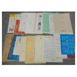 Large Lot Lionel 1960s Paper & Dealer Sheets